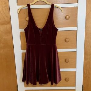 Express maroon dress